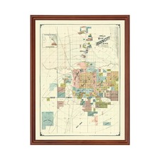 Old Map of Ogden, UT 1891 - Vintage Ogden Utah Art