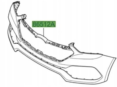 HYUNDAI SANTA FÉ MK3 DM Front Bumper Cover 865402WAF0 NEW GENUINE