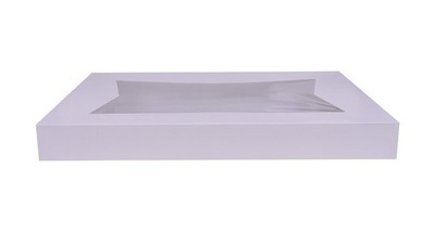 Southern Champion Tray 24253 Paperboard White Window Bakery Box Top (Bottom Sold