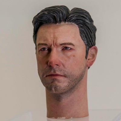 Bruce Wayne Batman 1/6 Hot Toys Head Figure with Damage Used