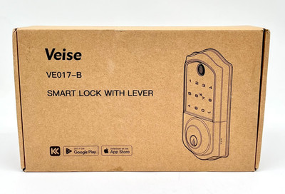 Smart Lock With Lever Veise VE017-B w/ Wi-Fi & Keypad Touchscreen (Black)