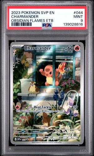 2023 POKEMON SVP EN-SV BLACK STAR PROMO #044 CHARMANDER PSA 9