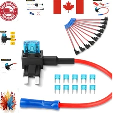 High-Quality Dual Slot Fuse Holder Adapter - 10 Pack for Easy Installation