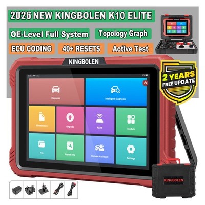 2026 KINGBOLEN K10 Elite Full Systems Diagnostic Tool ECU Coding OBD2 Scanner US