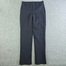 Quince Ultra-Stretch Ponte Straight Leg Pants Womens Small Navy Blue Workwear