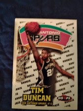 SkyBox 1997-98 NBA Hoops Tim Duncan San Antonio Spurs Rookie Card #166. rookie card picture