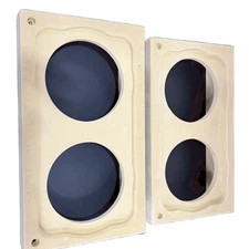 GM Silverado Ext Cab Rear Door Pod Baffles 2x6.5"  Speaker Rings Pods MDF