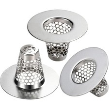 Bathroom Sink Drain Strainers for 1.1"-1.25" Depth Than 1.3" Drain Hole Catch...