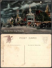 NEW YORK Loop the Loop Coney Island  VINTAGE POSTCARD