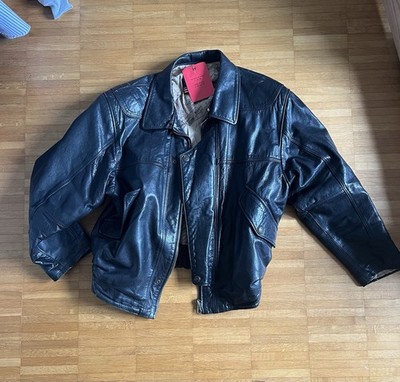 Vera Pelle Y2k Vintage Bilder Lederjacke (ohne Fellkragen) Echtleder Größe L