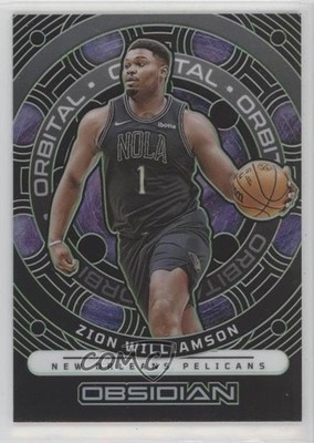 2023 Panini Obsidian Orbital Electric Etch Green 20/25 Zion Williamson #12 3d3