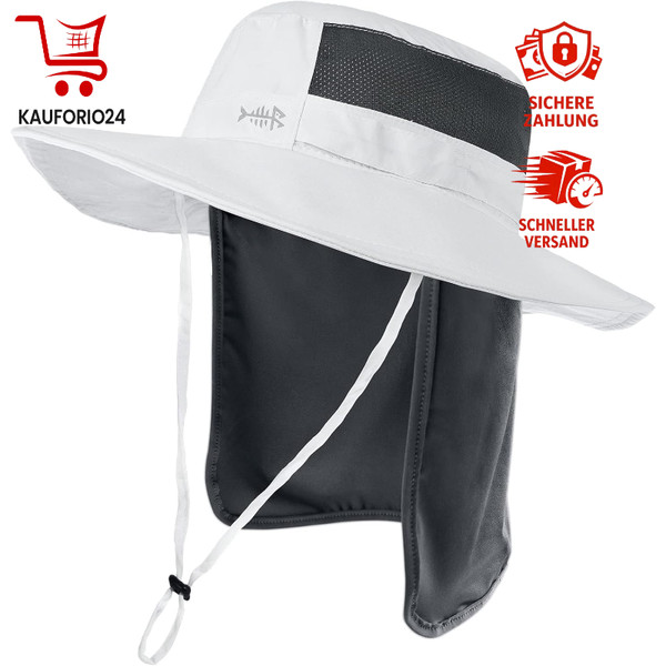 Sonnenhut Fischerhut Bucket Hut Upf 50+ Uv-Schutz Wasserdicht Angeln Mit Krempe-image