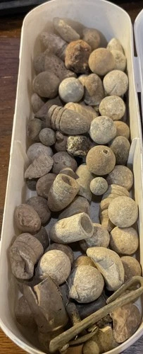 Lot Of 67 Various Union Confederate Civil War Bullets Manassas Virginia VA