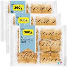 M&S 12 Cocktail Sausage Rolls 3x360g