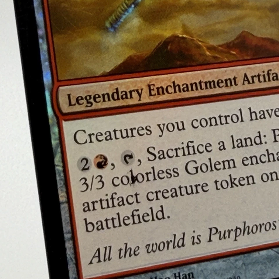Magic MTG: Hammer Of Purphoros - Theros (THS) #124 (Near Mint) *FOIL* Misprint* - Image 3 of 4