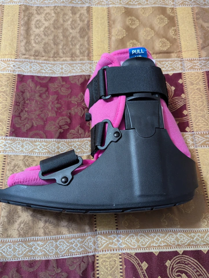 Advanced Ortho Medical Walking Boot  Large Pink Air Cast Ankle Foot Support - Image 3 of 4