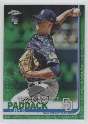 2019 Chrome Update Target Green Refractor 13/99 Chris Paddack #55 Rookie RC 2l4