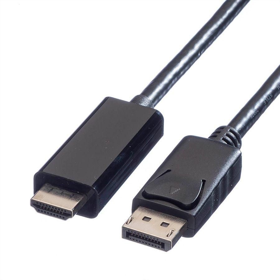 Value DisplayPort — HDMI (Typ A) (1 m), Videokabel, Schwarz - Bild 2