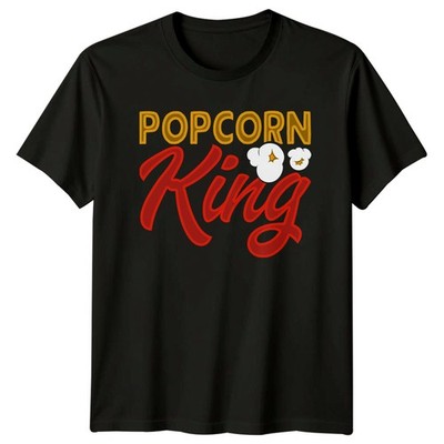 Popcorn King Herren T-Shirt Popcornliebhaber Film Kino Vatertag Geschenk für Ihn