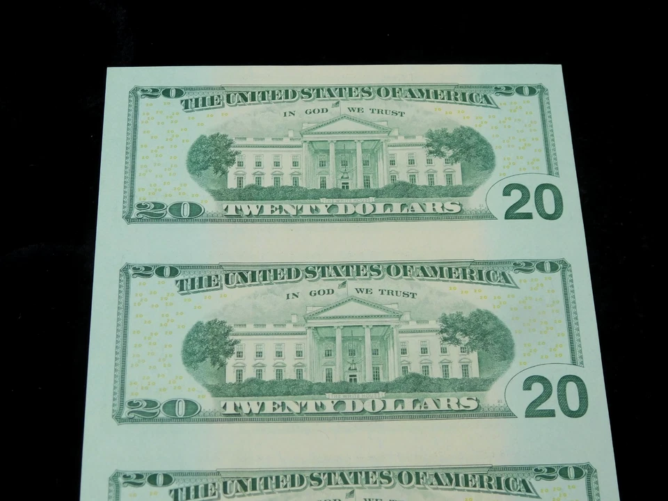 2003 $10 Federal Reserve Uncut Sheet of 4x UNC **STAR** Notes - Image 4 of 4