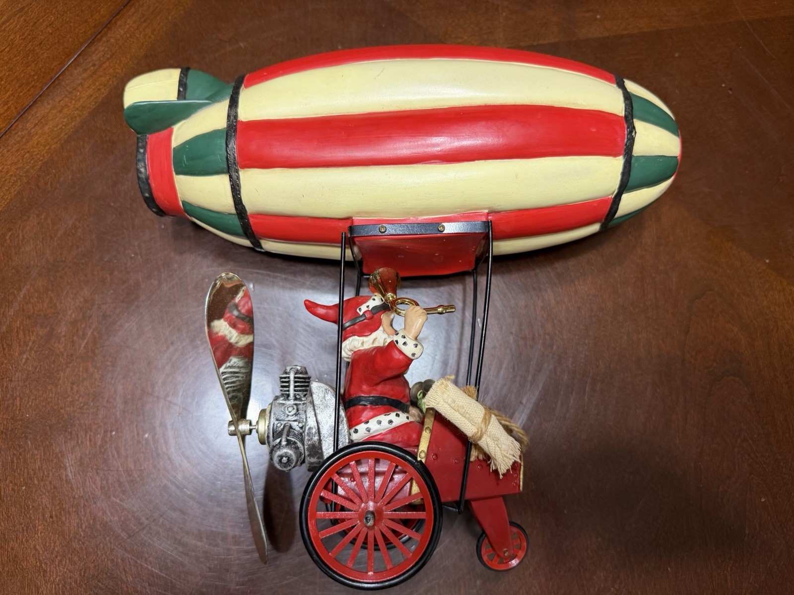 Flights Of Fancy Santa's Zooming Zeppelin For Parts Not Currently Working