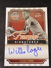2009-10 PANINI HALL OF FAME FRAMED SIGNATURES AUTO WILLIE CAGER 888/999