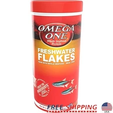 Nutritious Freshwater Flakes Salmon Protein Color Enhancer All Life Stages 2.2oz