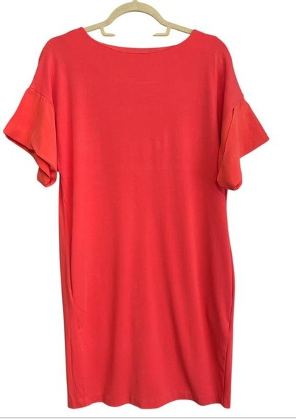 Women COS Dress Coral Silk 34 / XS / 42