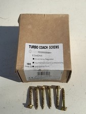Turbo coach screws 6 x 40mm. Box 100 with self drilling point.