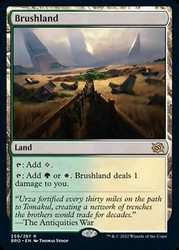 Brushland 259/287 The Brothers' War Rare Land MTG