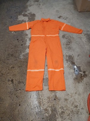Red Kap Coverall Jumpsuit (Size 94 R) with reflectors (Used) [CT100R4] 