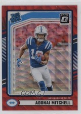 2024 Donruss Rated Rookie Optic Preview Red Wave Prizm Adonai Mitchell #343 uk2