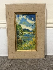 Jack Paul Maroon Oil On Canvas Landscape Painting