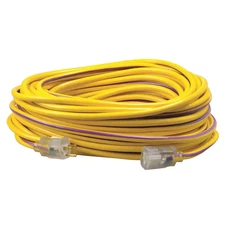 100 Ft. 12/3 SJTW Hi-Visbility Multi-Color Outdoor Heavy-Duty Extension Cord wit