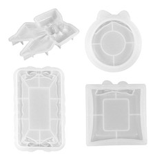 Resin Tray Mold Bowknot Epoxy Casting Molds Storage Box Gypsum Plsater Mould DIY