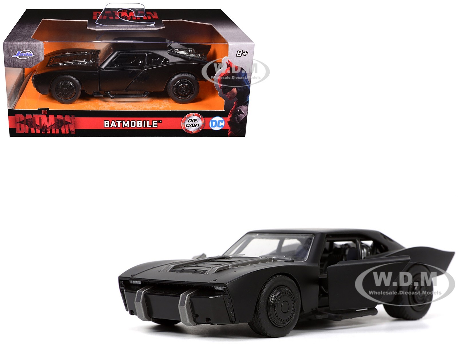 BATMOBILE BLACK "THE BATMAN" (2022) MOVIE 1/32 DIECAST MODEL