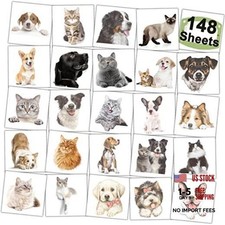 148 Sheets Dog Cat Tattoos for Kids - Temporary Tattoos for Dogs