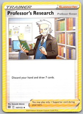 Professor's Research 147/172 Rare Deck Exclusives Pokemon Near Mint