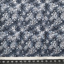 Halloween Fabric Studio E Spooky Night Bat Moon Tree Blue YARD