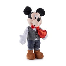 Disney Mickey Mouse Valentine's Day Greeter plush toy, standing 22 Tall