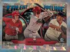 Haseley/Hall/Suarez 2019 Bowman Chrome Talent Pipeline Atomic /150 Rookie TP-PHI