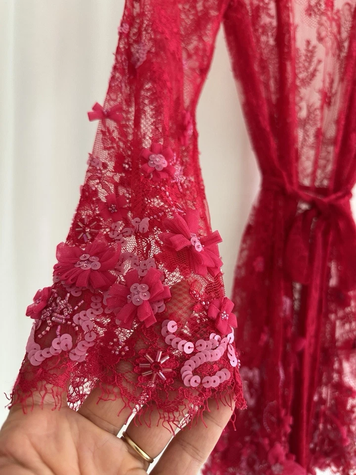 Agent Provocateur Soirée Yinka Gown Hot Pink Size 3 Medium M/L New with Tag - Image 4 of 4