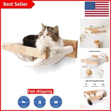 Elegant Wall-Mounted Cat Hammock - Large Size for Stylish Climbing Lounging