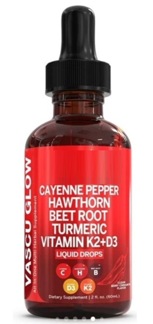 Cayenne Pepper Hawthorn, Beet root, Turmeric, Berberine/Panax