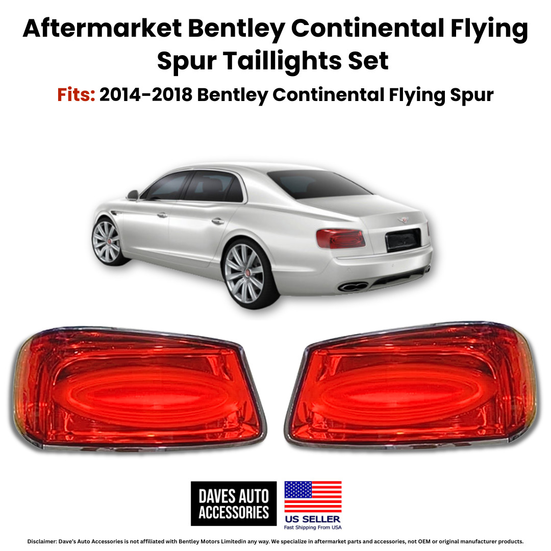 2014-2018 Bentley Flying Spur OE Style LED Tail Lights Pair L+R