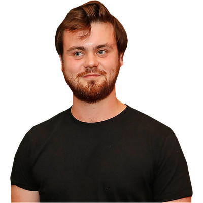 Tom Hanson (rote Hose) Half Body Buddy Cutout