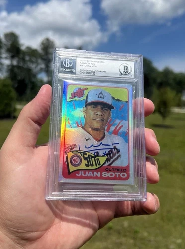 2021 Topps Juan Soto #161 Rainbow Project 70 Tyson Beck