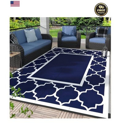 5x8 Lightweight Portable Outdoor Carpet - Easy Clean & Stylish Reversible Design