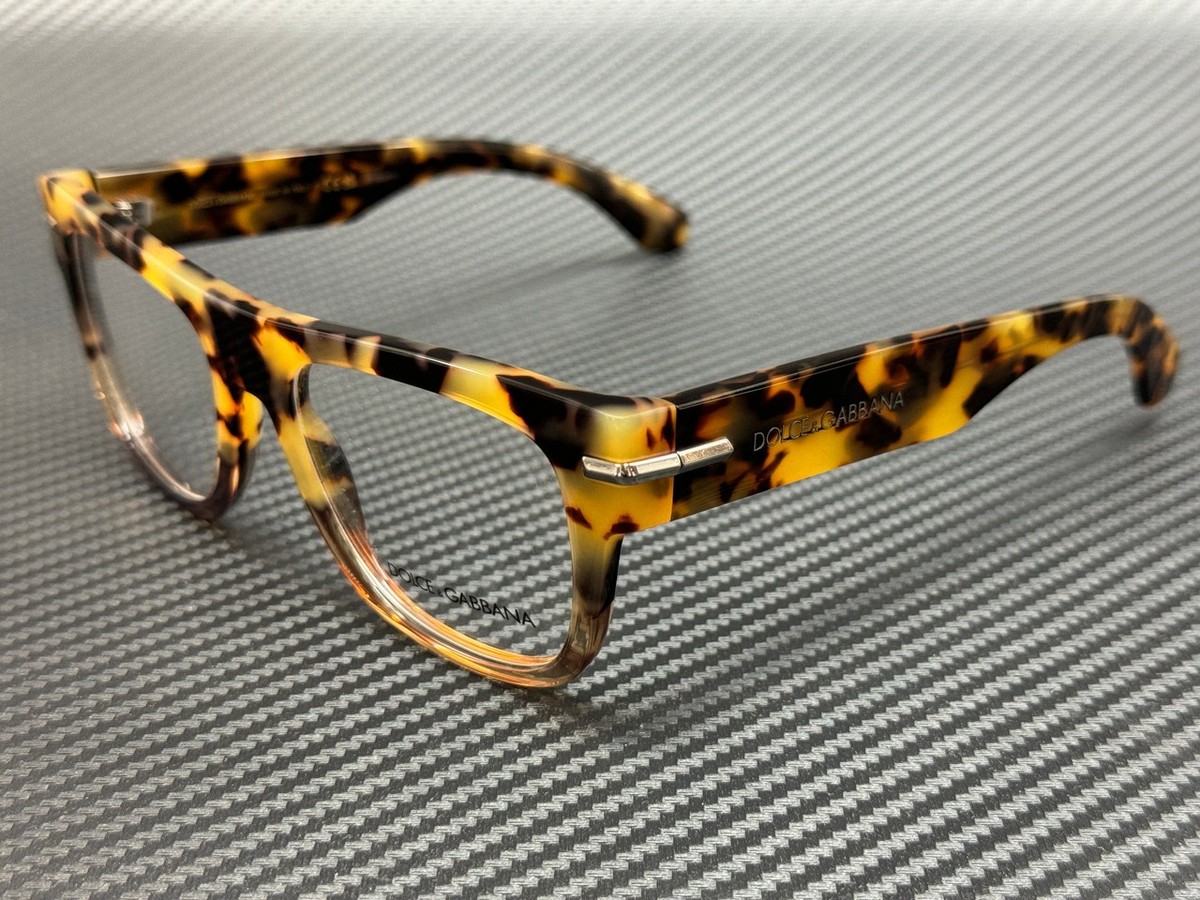 DOLCE & GABBANA DG3407 3437 Havana Honey Men's 54 mm Eyeglasses | eBay