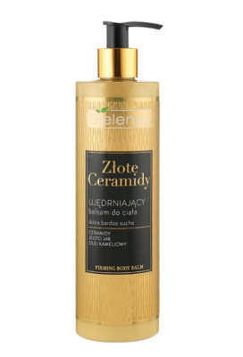 Bielenda Golden Ceramides Firming Body Balm Lotion Moisturising 400 ml./13.5 oz